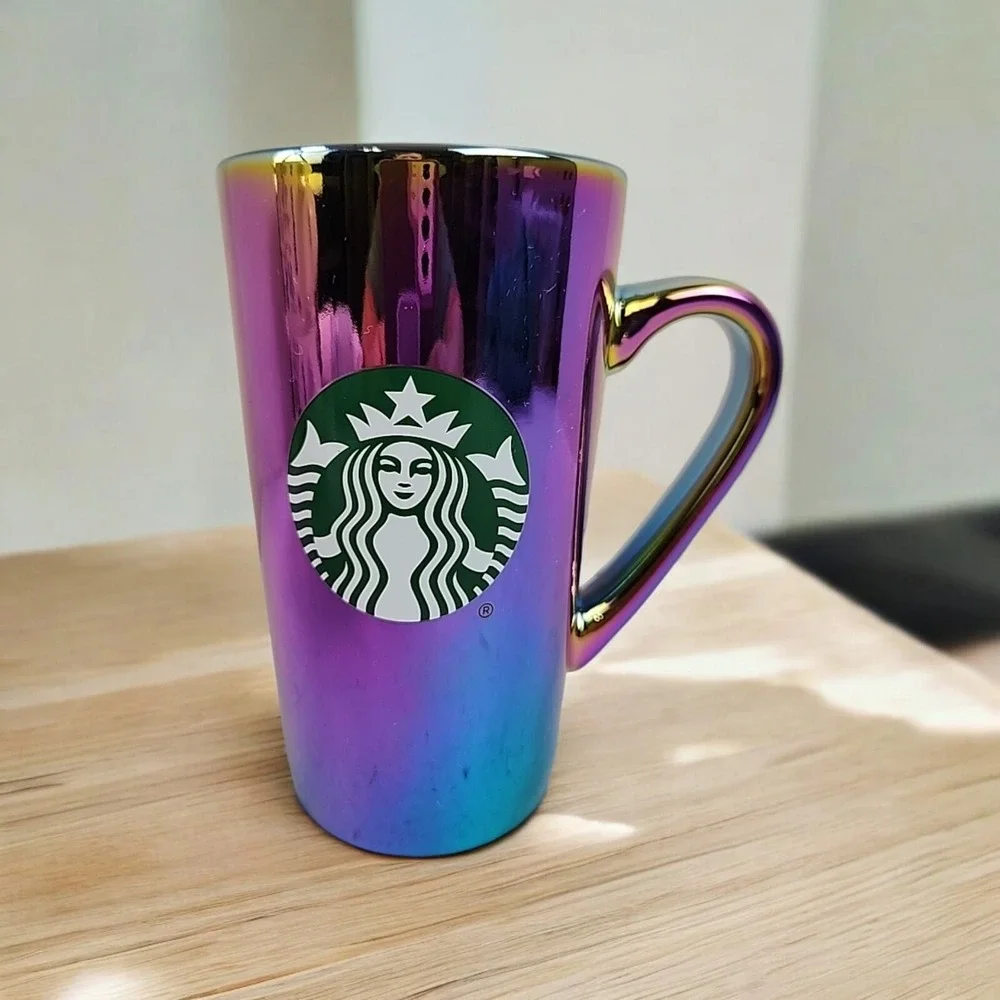 Holographic 2022 STARBUCKS Iridescent HOLIDAY Collectors Coffee Mug Cup 16 OZ